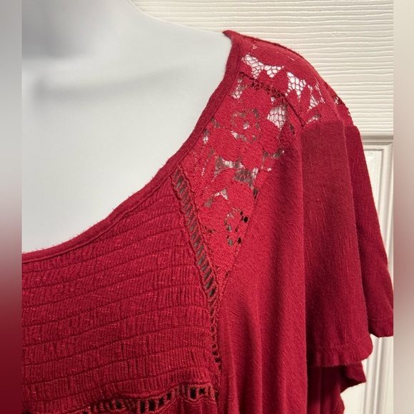 Jun & Ivy Short Sleeve Blouse, Size L - Picture 3 of 8